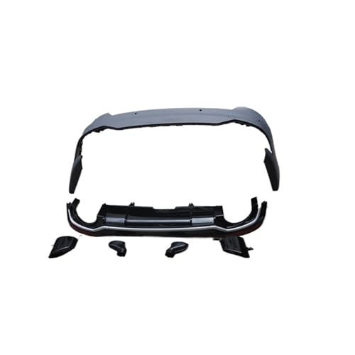 Difusor trasero de PP negro brillante y tubos de escape para Audi RS5 2017-2019