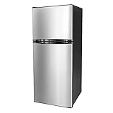 RecPro RV Refrigerator Stainless Steel | 9.8 Cubic Feet | 110-120 Volt | Left-Hand Door | Low...