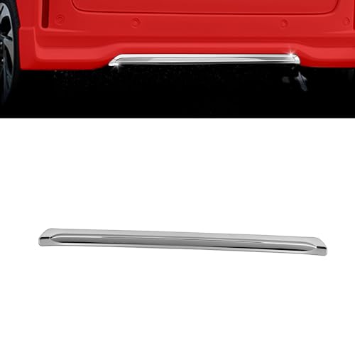 KMONDER 新型スペーシアカスタム パーツ リアバンパーガーニッシュ 1P カスタム エアロパーツ ドレスアップ アクセサリー 外装 ハイブリッド SUZUKI SPACIA CUSTOM mk54s mk94s 専用 (鏡面メッキ上げ)