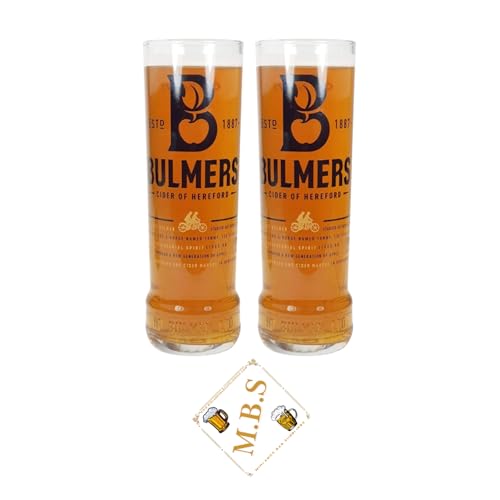 Bulmers Cider Pint-Gläser, hoch, 58 cl, 2 Stück
