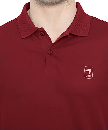 Image of GenX Men's Solid Regular Fit Polo Shirt