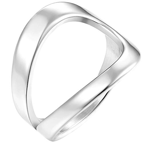 Jude Jewelers Stainless Steel Open Karma Statement Promise Ring3