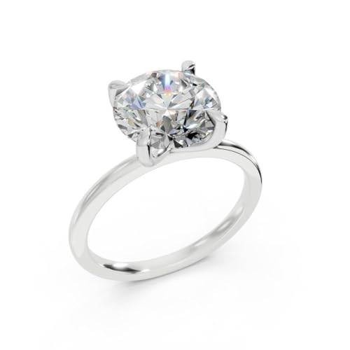 The Diamond Channel Cerrtified Lab-Grown Diamond Engagement Ring,14 Karat Gold Traditional Setting, (E-F Color VS1-VS2 Clarity)2