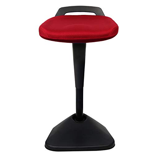 Image of AIMEZO Height Adjustable Standing Desk Chair for Active Sitting Balance Chair Stand Up Desk Stools Ergonomic Standing Stool