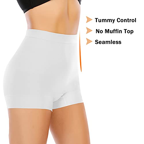 Image of Womens Slip Shorts for Under Dress Seamless Shapewear Boyshorts Tummy Control Panties Shaping Shorts