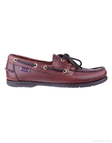 Image of Sebago Endeavor Waterproof Boat Moccasins - All Leather Moccasins for Men with Canoe Moc, Leather Lining, 360 Laces, Non-slip Soles