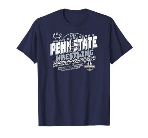 Penn State Nittany Lions Wrestling National Champs 2026 14X T-Shirt