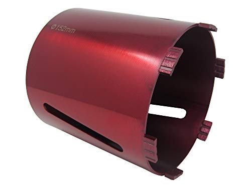 152mm 6" Dry Diamond Drilling Core Drill Bit with Turbo Segments for Brick & Masonry with 1/2" BSP Female Thread