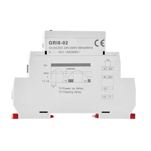 Relé de monitoreo de corriente ACDC24V-240V y protección de subcorriente ajustable 4