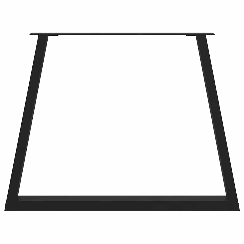 Lot de 3 pieds de table à manger en forme de V - Noir - 100 x 72-73 cm - En acier - Pieds de table réglables pour table à manger, bureau, table de cuisine et de travail, cadre robuste