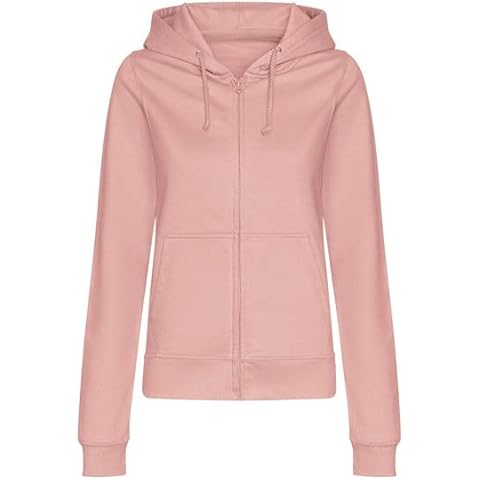 COOZO Ladies Dusty Pink Zipped Hoodie Cover
