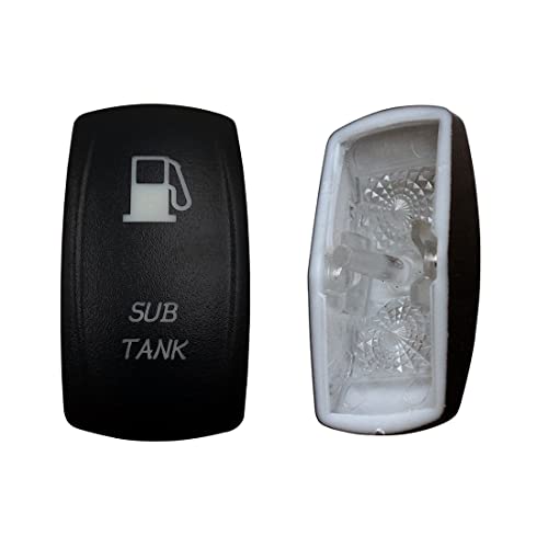 Image of Laser Etched Backlit Switch Cover Cap for Car Boat Dashboard Rocker Switch