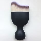 Kabuki Brushes Foundation Powder Brush Face Blender Brush Blush Brush Thick and Dense S Shape Top Multi-function Cosmetic Makeup Brush Liquid Cream Mineral Blending Buffing Concealer Brush - White