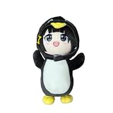 Arknights: Endfield‌ Endmin Cute Mini Plush Doll Gugugaga Little Penguin Anime Game Characters PVC Desktop Ornaments Fans Gifts 6in (Standing Pose (Black))
