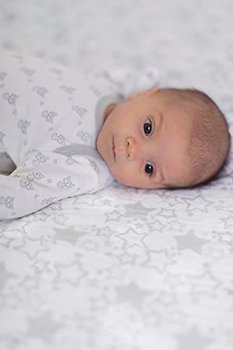Image of SwaddleDesigns Cotton Muslin Swaddle Blanket, Receiving Blanket for Boys & Girls, Best Shower Gift, 46x46 inches, Sterling Starshine