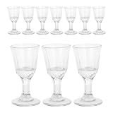 JEWEDECO Vasos de Licor Pequeños de Vidrio 10 Ml, Set de 10 Piezas, Vasos Transparentes para Whisky y Vino, Ideales para Bar, Fiesta y Restaurante