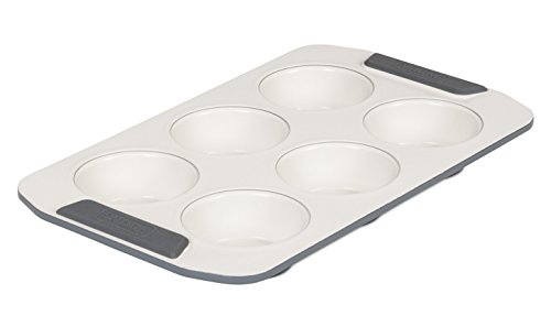 Viking 4040-3506-CGY Ceramic Nonstick Bakeware Muffin Pan, 6 Cup