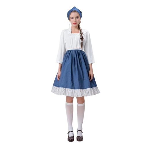 Robe et cape jeux de rôle type Dirndl chic pour fête traditionnelle
