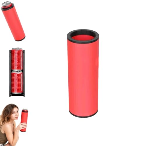 Double Tactical Can Holder,Ultra Chill System,Fits 2 Standard 12oz Cans,3D Printed for Beer Soda Drinks,Parties,Camping,Tailgati