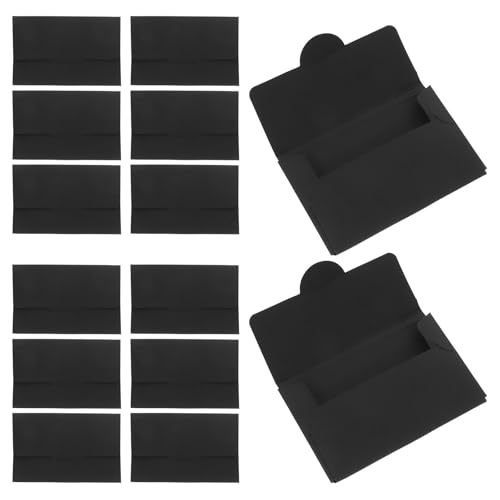 Fundas para tarjetas protectoras de papel negro que evitan el desgaste en oficinas