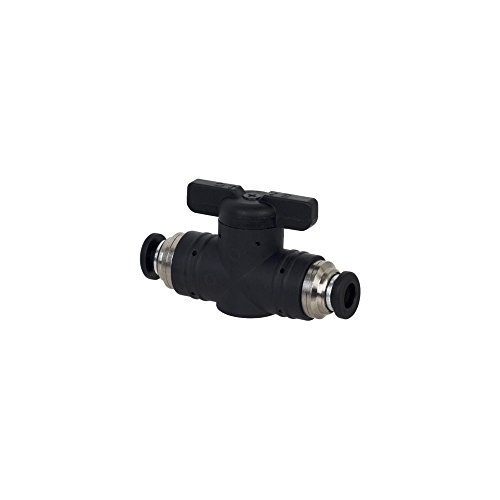 PneumaticPlus BUC Series Push To Connect Straight Union Ball Valve (1/4