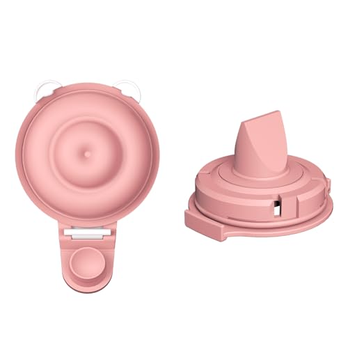 Image of 1pcs Duckbill Valves and 1pcs Double-Layed Diaphragm Compatible with Momcozy Upgraded Mobile Flow M9, Upgraded M9 Valve Diaphragm Breastfeeding Parts, Not Original Parts, 2Pack Red