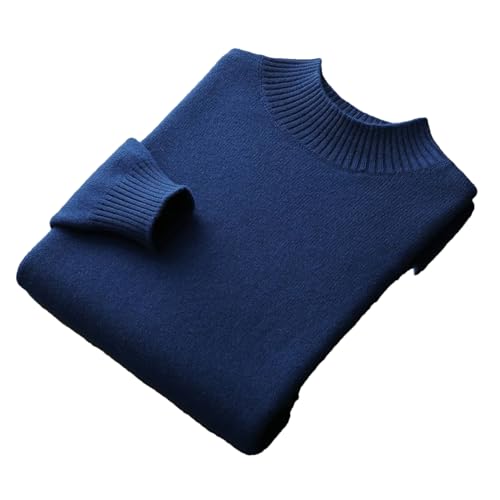 Men’S Merino Wool Blend Thick Mock Neck Pullover Sweater Business Casual Long Sleeve Knit Jumper Tops
