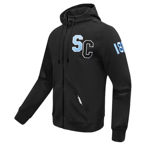 Image of Pro Standard Mens College Classic Chenille Cotton Double Knit Full Zip Hoodie