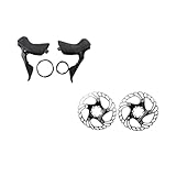 DADAD Par de palancas de Cambios 105 ULTEGRA R7000 R8000 de 2 x 11 velocidades con Freno de Disco mecánico IIIPRO y Rotor de 160 mm Compatible con Bicicleta de Carretera(Iiipro r8000)