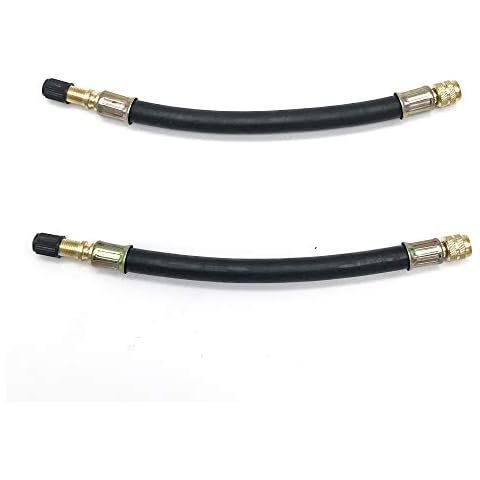 Schneespitze 2 Pcs FEX210R Flexible Pump Connector,Valve Replacement Pump Adapter Bicycle Pump Connector Cover