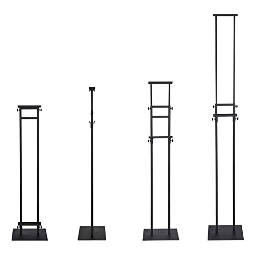 Image of Poster Stand for Display Pedestal Sign Stand,Adjustable Floor Standing Sign Holder,Heavy Duty Banner Stand with Base Height Up to 75 inch Double-Sided for Board & Foam Sign (Double-Pole Poster Stand,2Pack)