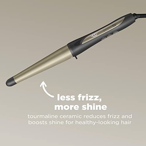 Infinitipro by Conair - Varinha de ondulação de cerâmica turmalina de 3,8 cm a 1,9 cm, varinha afuni