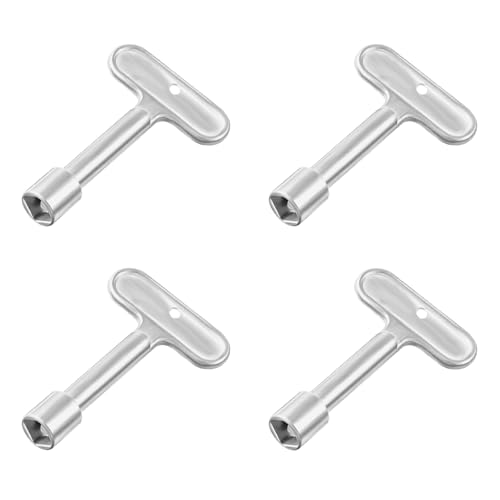 Image of 4 Pack Hydrant Key 3 /8 for Zurn P1300-PART-13-KEY Water Key, Fire Hydrant Water Spigot Key for Wall Hydrant Faucets Valves and Outdoor Hose Valves, Shut Off Tool for Faucet Water Hydrant
