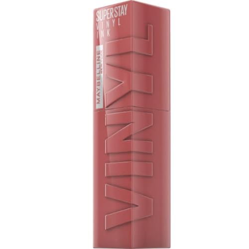 Maybelline New York Tinta Labbra a Lunga Tenuta Superstay Vinyl Ink, Per un Effetto Vinilico fino a 16H, Finish Luminoso e Senza Sbavature, Formula Vegana, Tonalità: 35 CHEEKY