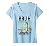 Photo Gallery donna bruh meme, meme divertente mostro di loch ness maglietta con collo a v Photo Gallery donna bruh meme, meme divertente mostro di loch ness maglietta con collo a v