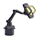  QAZWSXED LESANGBAIHUODIAN Universal Car Mount Soporte de teléfono móvil Soporte de ángulo Ajustable Cuna Ajuste for iPhone 5/6/7/8 pus XR XS Teléfono móvil GPS PSP Dispositivos (Color : Yellow)
