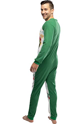 INTIMO Elf The Movie Men's OMG Santa! I Know Him! One-Piece Sleeper Pajama Union Suit2