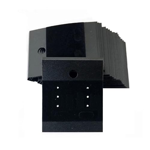 100PCS Earring Display Card Black Earring Stud Holder Jewelry Storage Packaging Accessories for Selling DIY Ear Studs Necklace Jewelry Display