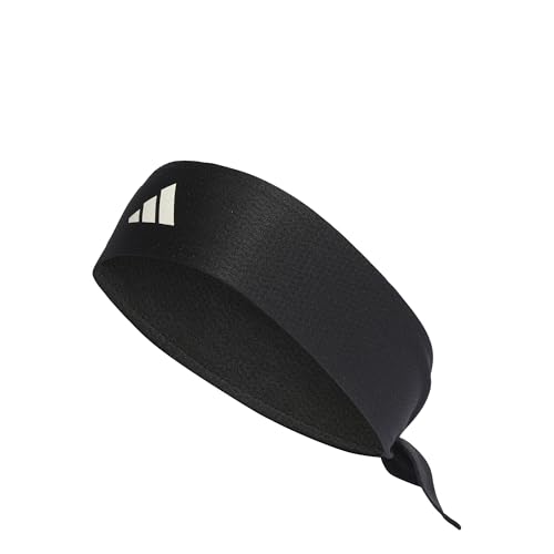 adidas Unisex Adulto AEROREADY Tennis Tie Band, Black/White, M