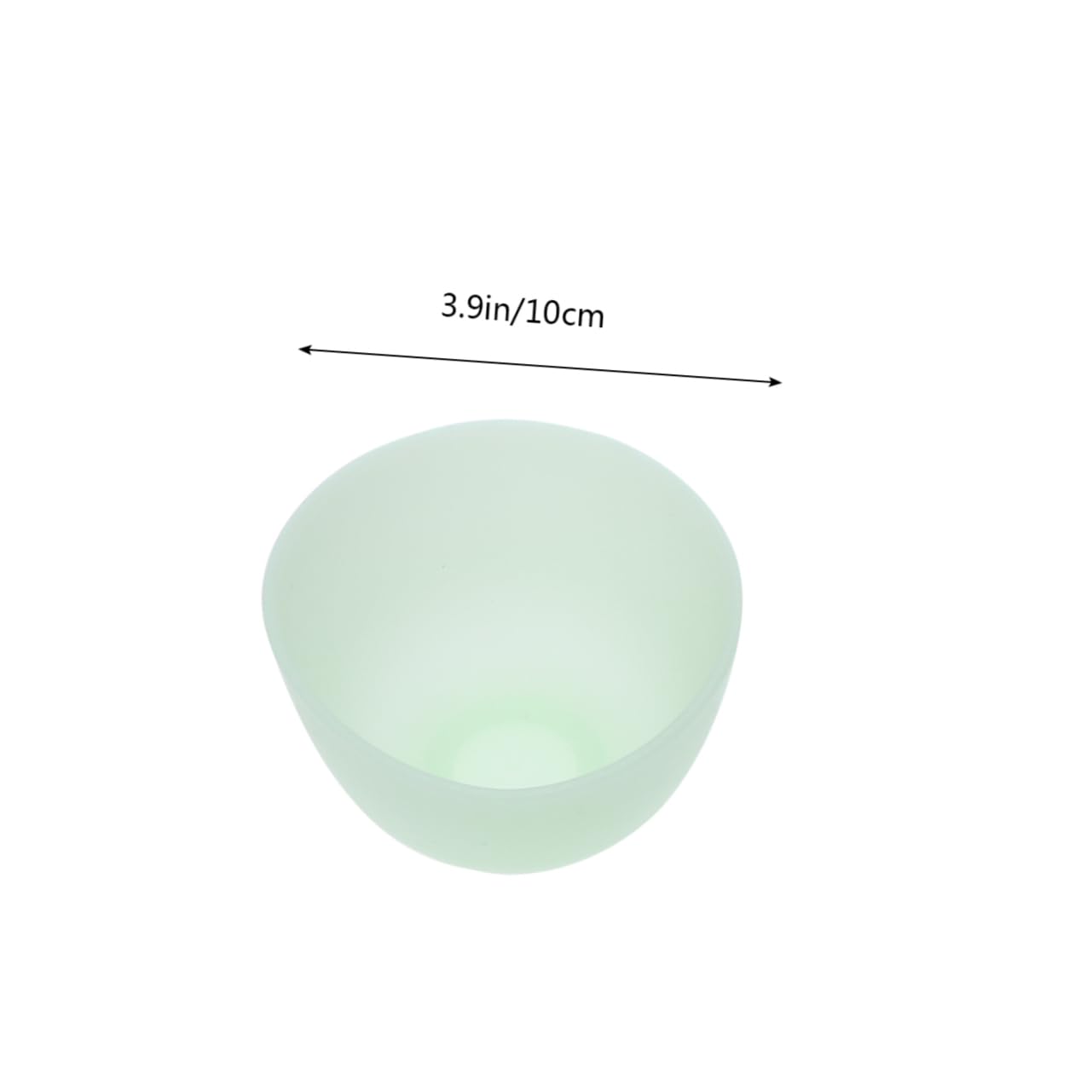 Generic 5pcs/Set Silicone Face Mask Mixing Bowl Spa Tool Set Green Facial Mask Bowl Set for DIY Makeup