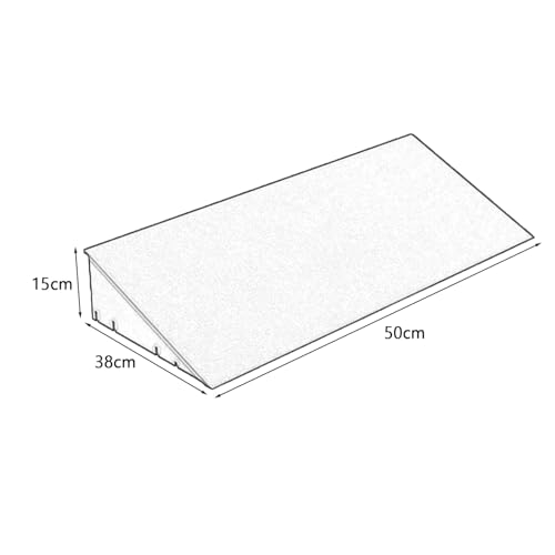 Rampe pour hangar jaune de 50x38x15 cm avec surface antidérapante pour chariots