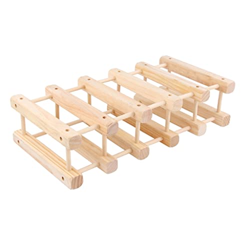 Soporte de vino de madera para 10 botellas
