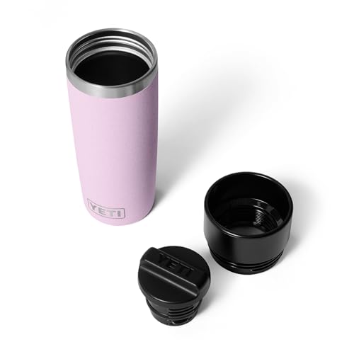 Image of YETI Rambler 16 oz Travel Bottle, Stainless Steel, Vacuum Insulated with Leakproof Commuter Cap, Cherry Blossom