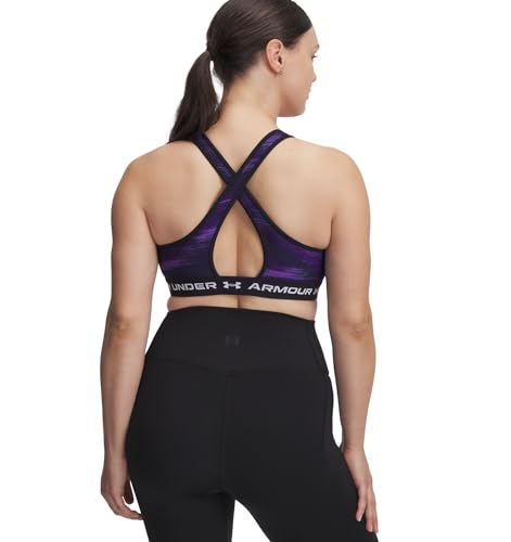 Image of Under Armour Crossback Mid Impact Heather Bra