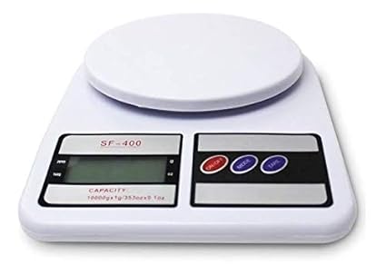 Sprade Electronic Kitchen Digital Weighing Scale, Multipurpose (White, 10 Kg)