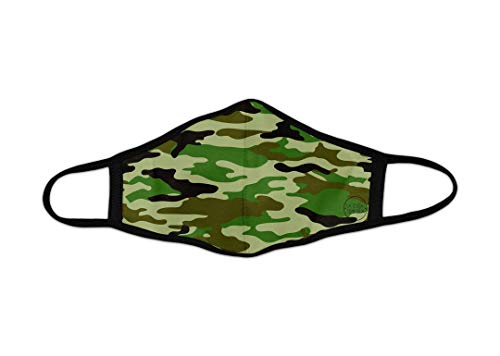 Mascarilla de Tela Reutilizable - Camuflaje Bosque Verde