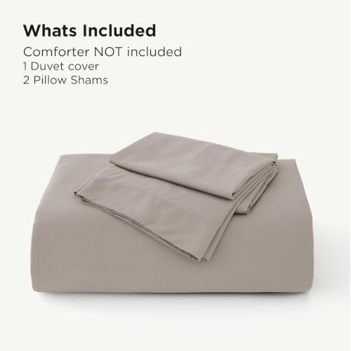 Image of Bedsure PureWoven Cooling Duvet Cover, Ideal for Hot Sleepers, King Size