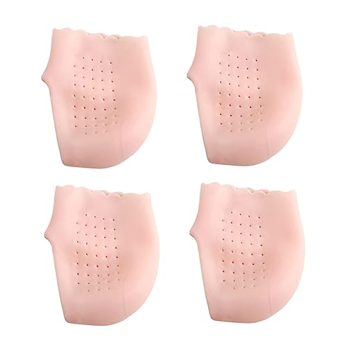 SOESFOUFU Foot Care for Women Heel Protective Sleeves Thin Elastic Socks for Cracked Skin 2 Pack Pink