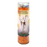 HOLY Death Road Opener-Palm Wax Spiritual Intention Spell Candle-[Orange] | Vela CASA ESOTERICA PERFUMADA- (ABRE CAMINOS Santa Muerte)