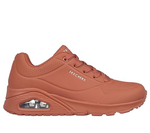 Image of Skechers UNO - Stand ON AIR Casual Sneakers for Womens, Rust- 73690-RST
